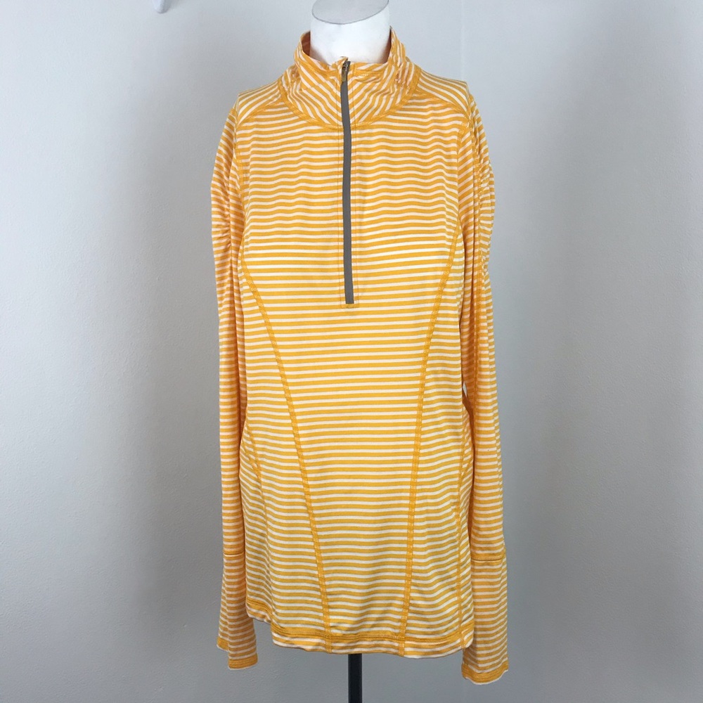 Zella striped long sleeve top L